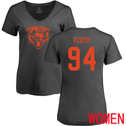 Chicago Bears Ash Women Leonard Floyd One Color NFL Football 94 T Shirt